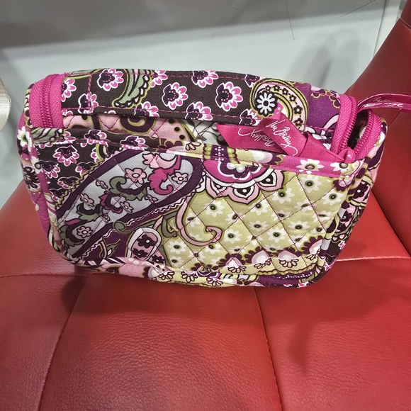 Vera Bradley Floral Pink and Purple Cosmetic Bag - Picture 2 of 5